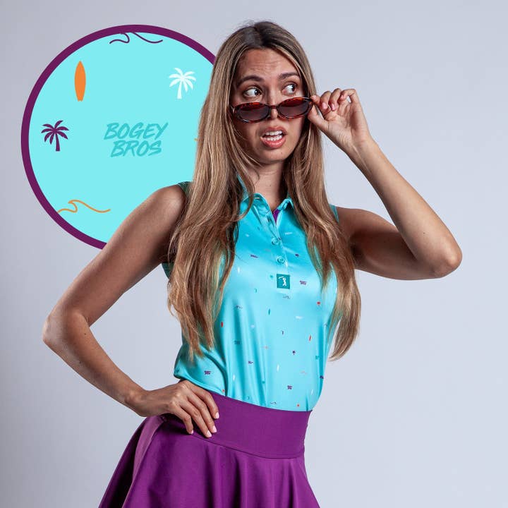 Strand - Damespolo voor wholesale door Bogey Bros Golf Co