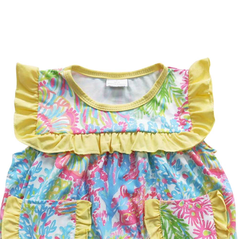 Aier Wholesale - Vente Body (sans pieds) – bébé - Barboteuses d'été à fleurs colorées pour petites filles1
