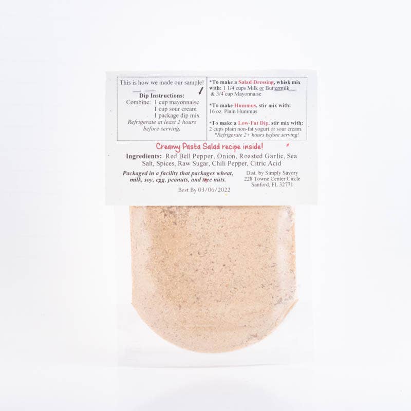Simply Savory - Wholesale Dip - Roasted Garlic & Red Pepper Dip Mix2