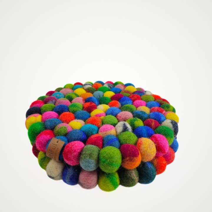 Feltiful - Wholesale Trivet - Multi Assorted Pom Pom Felt Trivet4