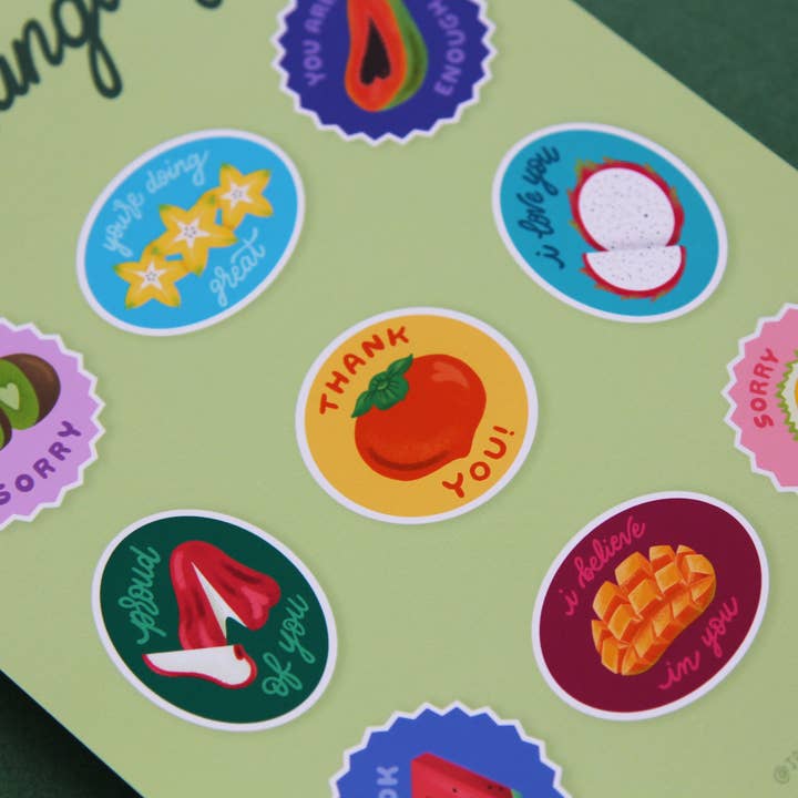 JaneLi.Co - Wholesale Art Print - Cut Fruit Love Language Art Print3