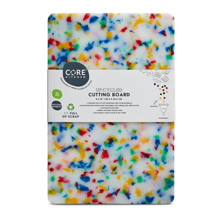 Recycled Plastic Cutting Board Small Confetti for wholesale by Core Home