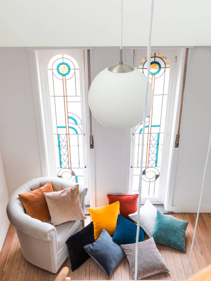 Cushion COTTON VELVET - 45x45cm for wholesale by Tiseco