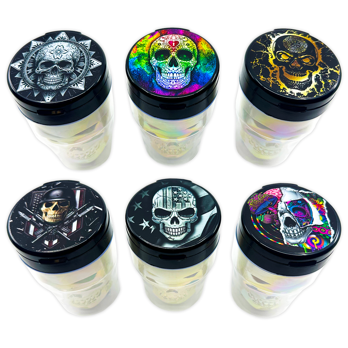 Novelty Brands - Wholesale Ashtray - Smokezilla Light Up Skull Butt Bucket Assortment - 6/Display4