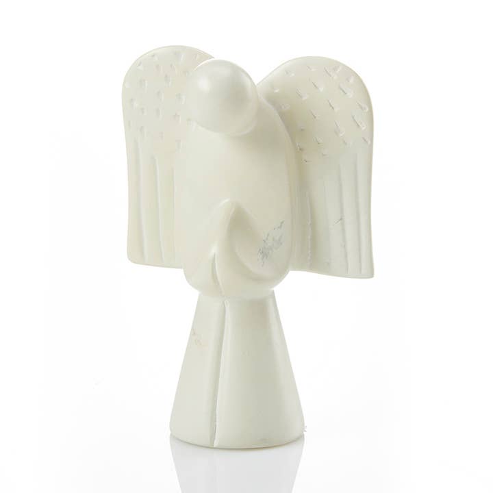 Natural Soapstone Angel for wholesale by SERRV International