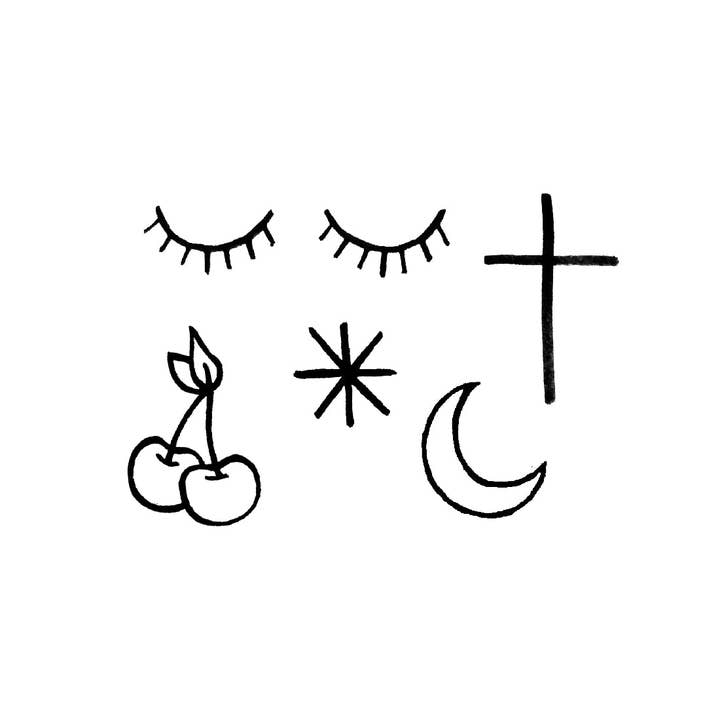 Tattoonie - Wholesale Temporary tattoo - Mini Basics I Tattoo (Pack of 2)1