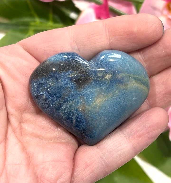 Aura Song Gifts - Wholesale Spiritual Stone/Crystal - Blue Trolleite Puffy Heart1