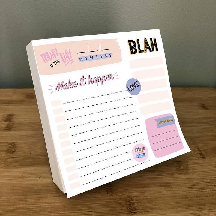 TF Publishing - Paper Goods - Wholesale Planner - Undated Make it Happen Daily Note Block4