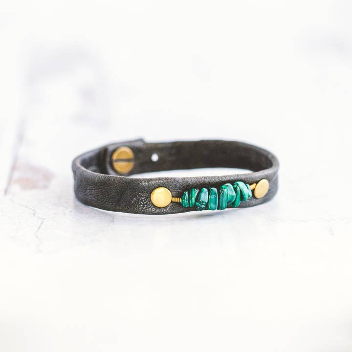 Giving Bracelets - Wholesale Beaded Bracelet - Pebble Bracelet - Antique Brass2