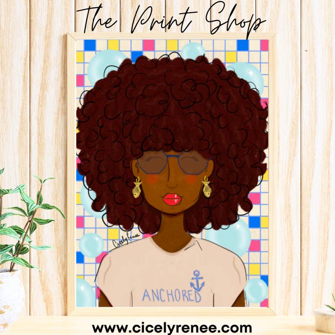 Impression artistique ancrée - TPS pour la vente par Sincerely, Peace by CicelyRenee