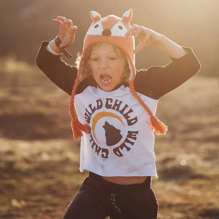 Wild Child Kids Baseball Tee for wholesale by Rivet Apparel Co.