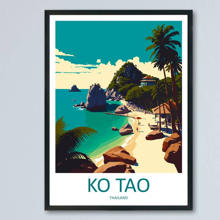 TravelzonaArt – wholesale Poster – Ko Tao Thailand Travel Poster0
