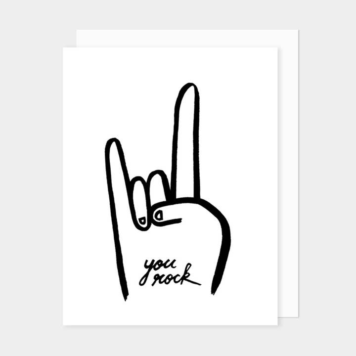 Carte de vœux You Rock pour la vente par LKD - Lily Kao Design