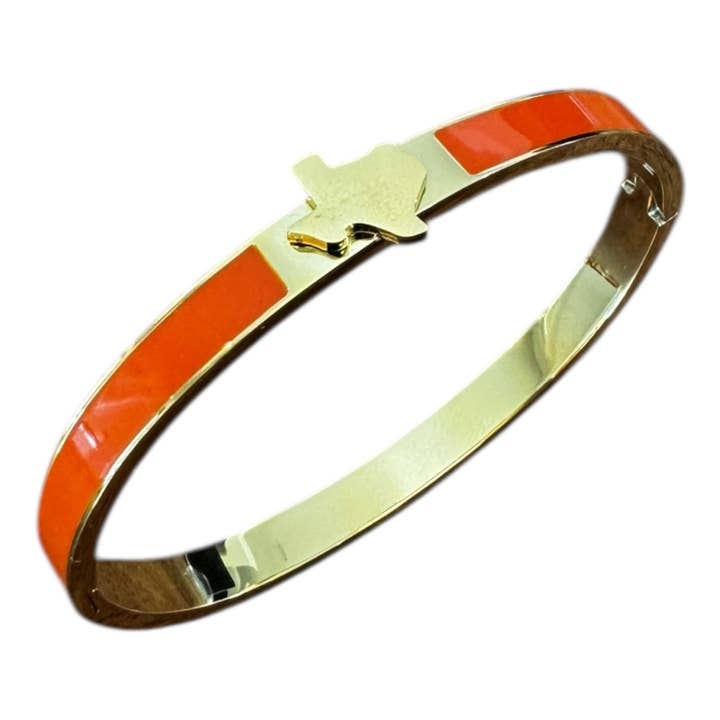 Texas Mini Map Bangle for wholesale by Gameday Luxe
