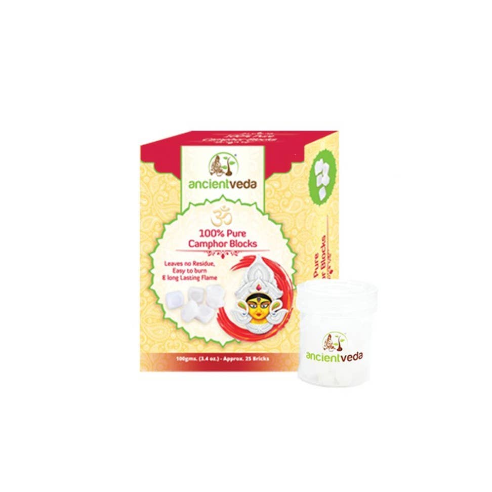 Ancientveda – wholesale Incense – Camphor Blocks 100gms. (25 Pcs)0