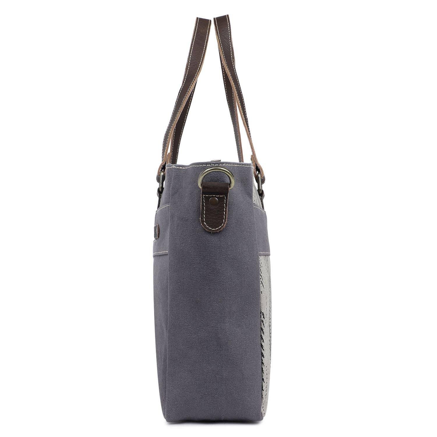 Sixtease Bags USA - Vendita all'ingrosso Borsa tote - Donna - Borsa da donna in tela e pelle - Timberwolf/Grey1
