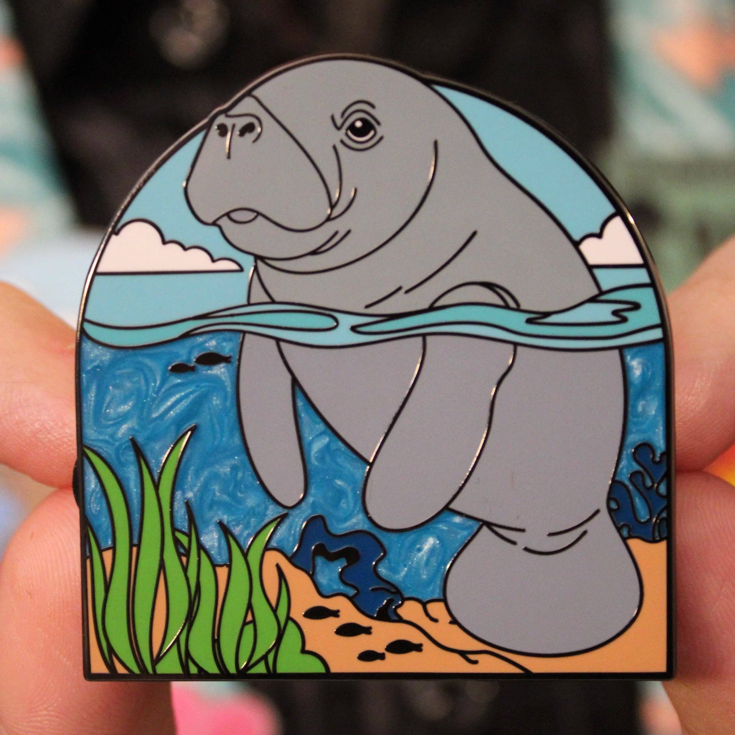 Pin Hive LLC - Wholesale Lapel Pin/Button - National Manatee Appreciation Day Enamel Pin7