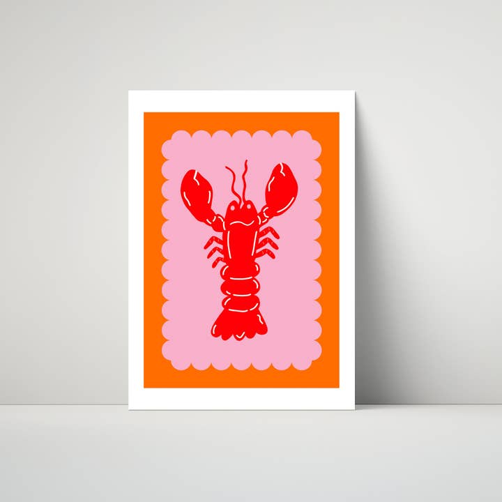 Maddison Ball Creative - Wholesale Tea Towel - Lobster Scallop Tea Towel3