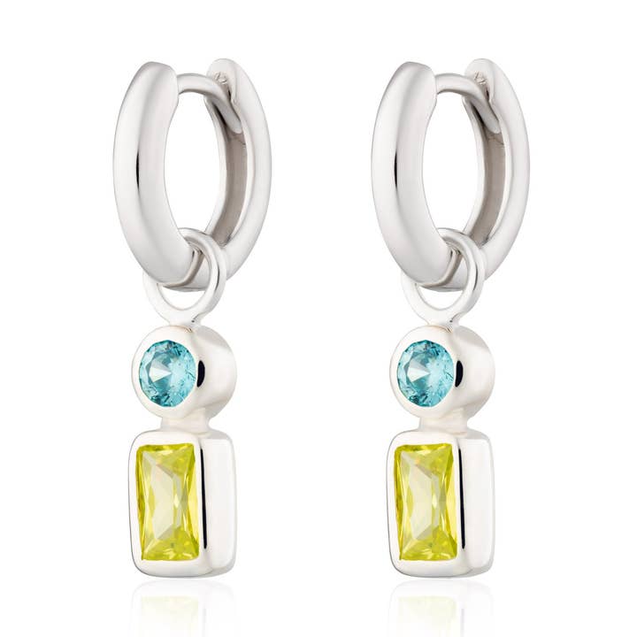 Orecchini a cerchio Still Ocean Charm per la vendita all'ingrosso da parte di Scream Pretty - Recycled Sterling Silver Jewellery