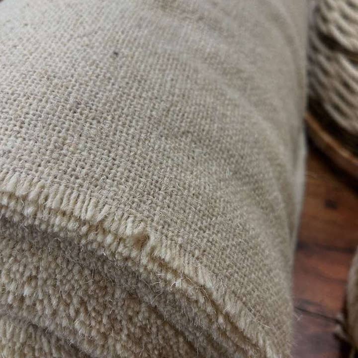 Sustainable Rope Ltd - Wholesale Fabric - 100% Welsh Wool Natural Fabric - 10.5ppi3