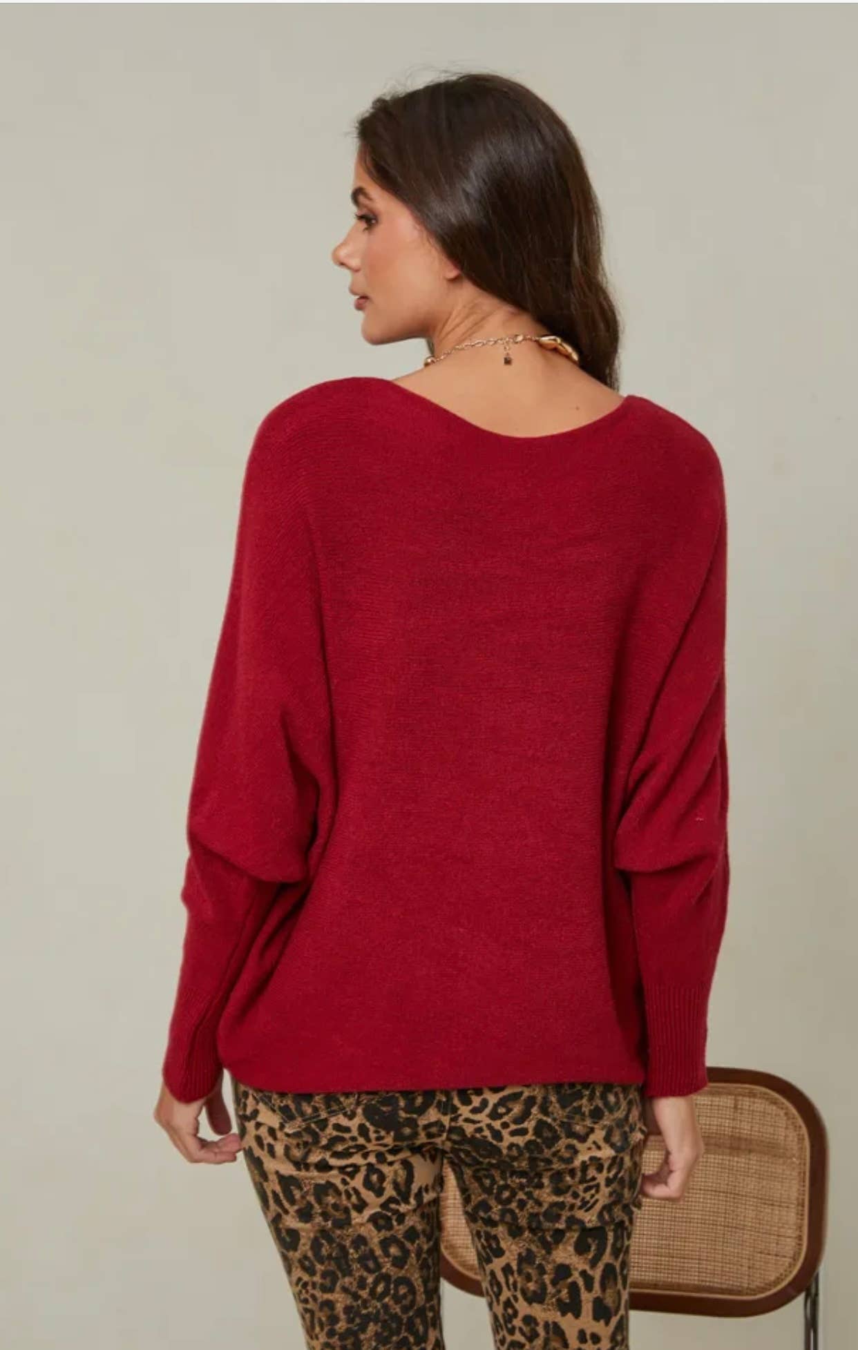 LÉA & LUC - Vendita all'ingrosso Maglione tricot - Donna - Maglione con maniche a pipistrello REF. 009976