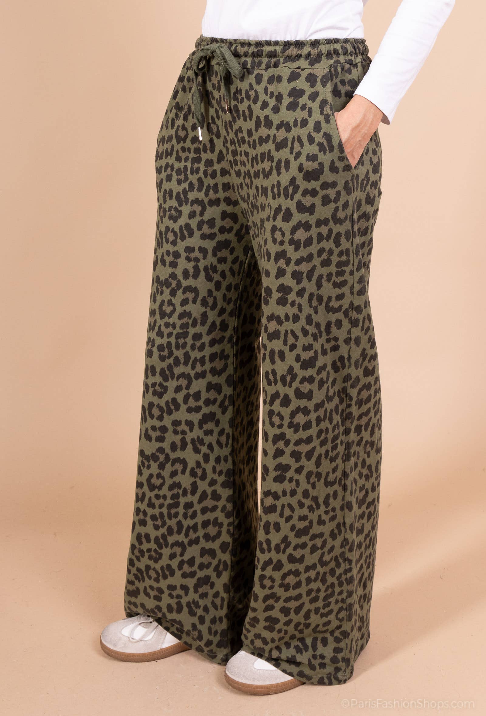 Pépouz' Paris - Wholesale Pants - Women's - Fluid and comfortable leopard print pants PPN256113