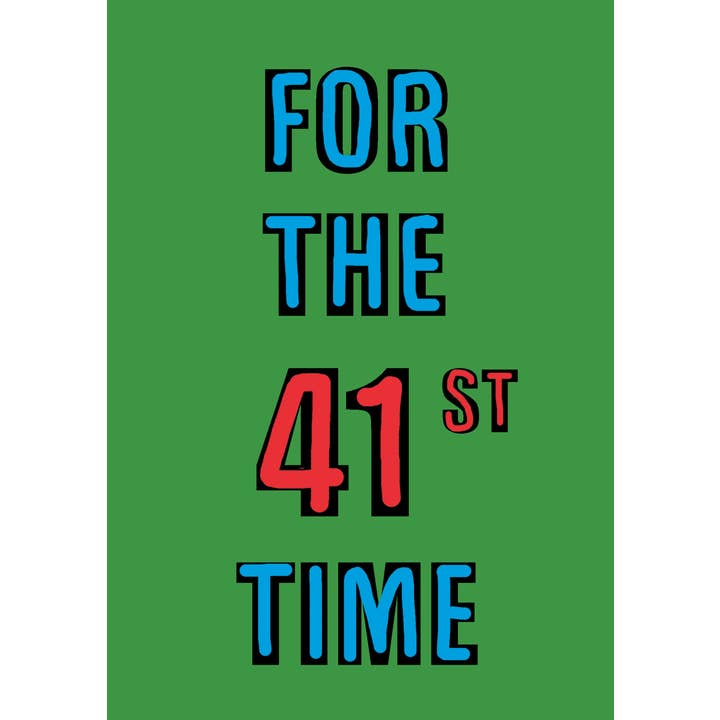 Duggoons Greeting Cards – wholesale Birthday card – Funny 41st Birthday High-Quality Humorous Card1