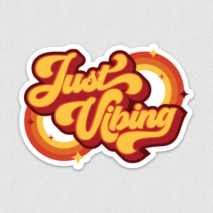 Just Vibing Sticker for wholesale by FrameRate