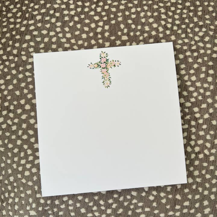 Bloc-notes carré Cross 5,5 pouces pour la vente par Oh Happy Day Shoppe