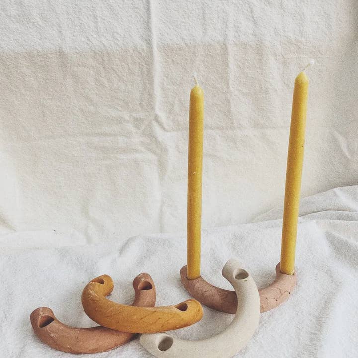 Whiskey + Wine - Wholesale Candle Holder - crescent candle holder