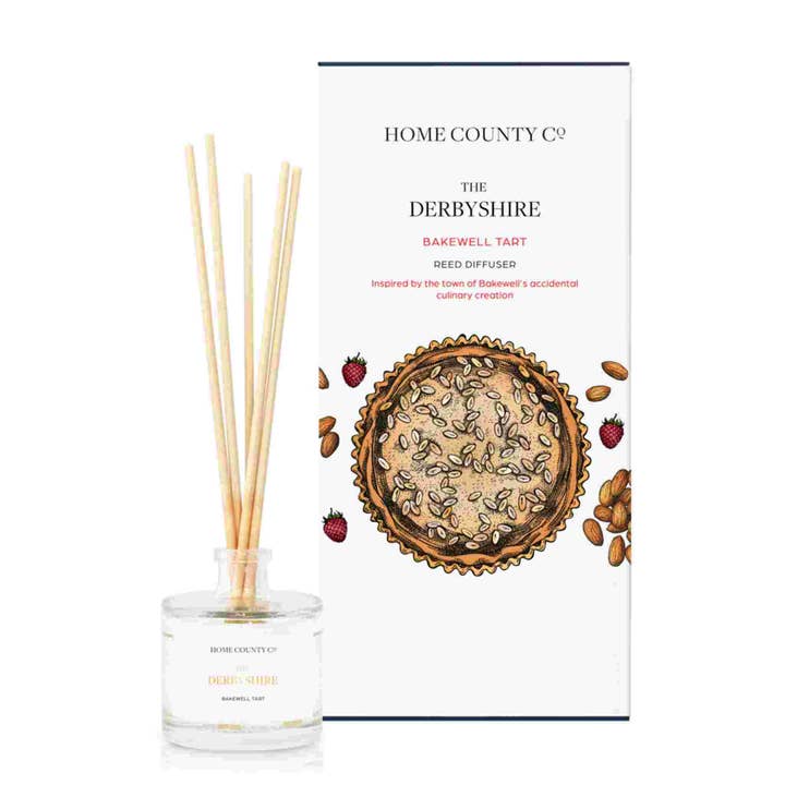 Derbyshire - Bakewell Tart Reed Diffuser for engroshandel hos Home County Co.