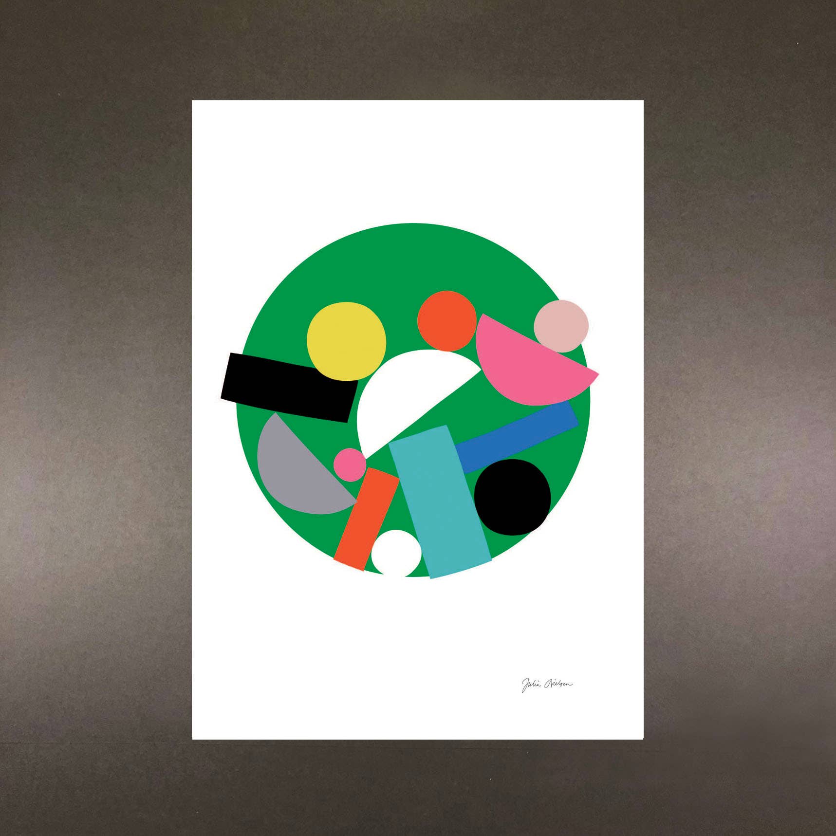 Hippstory - Wholesale Art Print - Green Circle Print0
