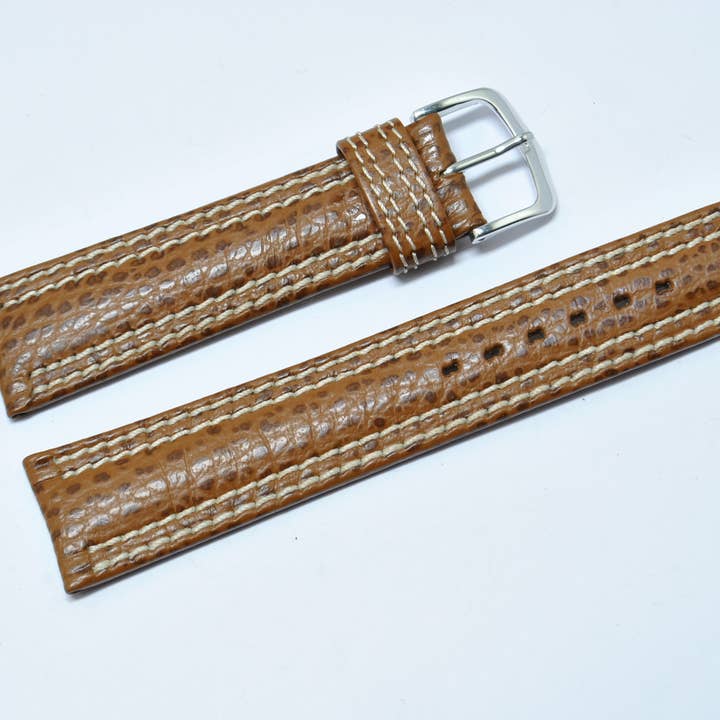 Cinturino per orologio in pelle marrone DC 20mm per la vendita all'ingrosso da parte di BRACELETS MONTRE ACH