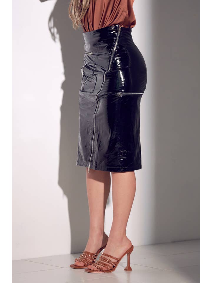 WFFS - Vendita all'ingrosso Gonna - Donna - Gonna midi in PU2