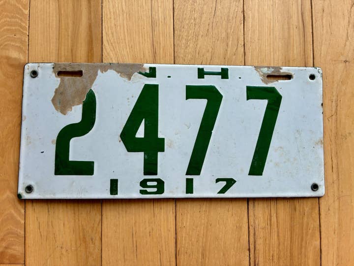 1917 New Hampshire kentekenplaat voor wholesale door RusticPlates