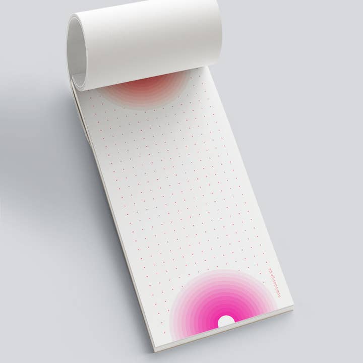 Bloc format DL - style néon - demi-cercles pour la vente par nobis design