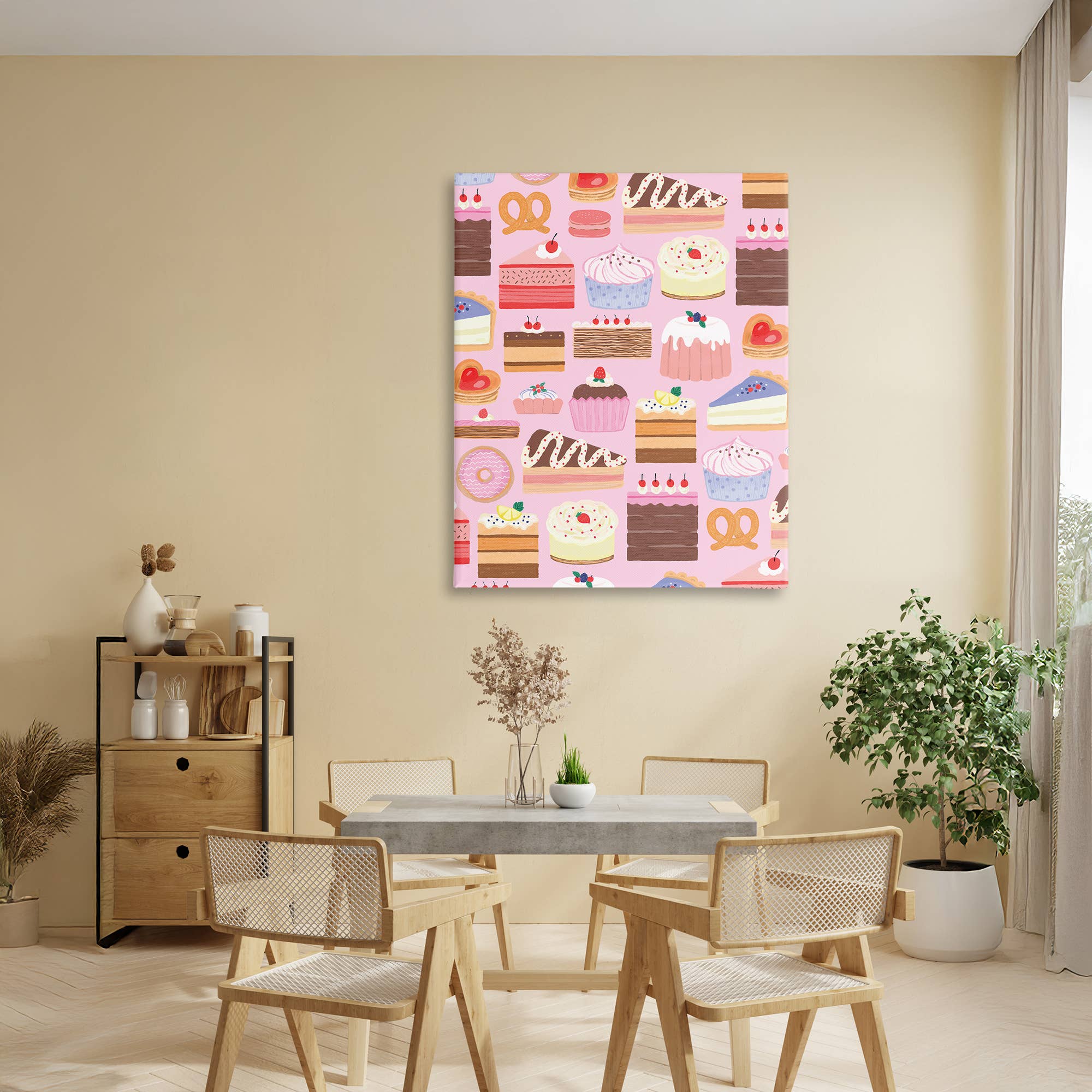 Stupell Industries - Vente Enseigne murale - Collection de Desserts Sweet Tooth - Art Mural Non Encadré4