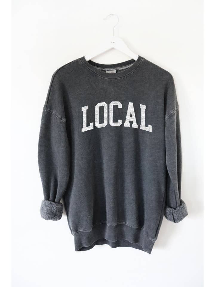 OAT COLLECTIVE - Wholesale Graphic Sweatshirt - Women's - LOCAL Mineral Washed Graphic Sweatshirt4