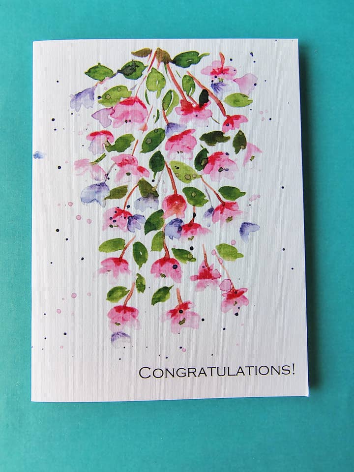 Carte de félicitations | Cartes occasionnelles | Carte florale pour la vente par Artcolorworks