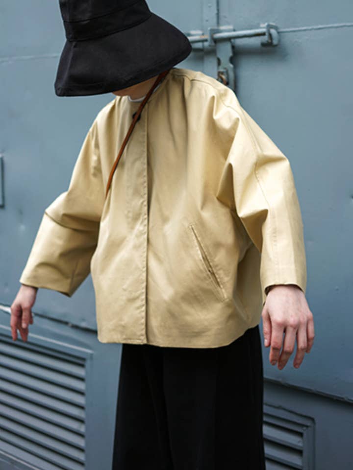 Chaqueta impermeable transparente con silueta extragrande para venta al por mayor de Careless Label