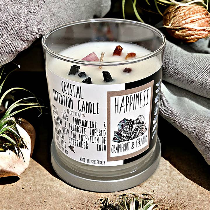 Intention Candle - Happiness for wholesale by Wick’d Bean