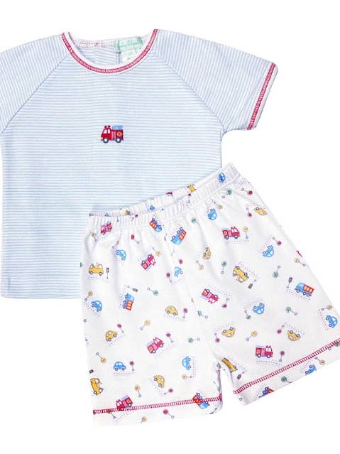 Traffic Baby Boy Pima Cotton Short Set for wholesale by Baby Threads