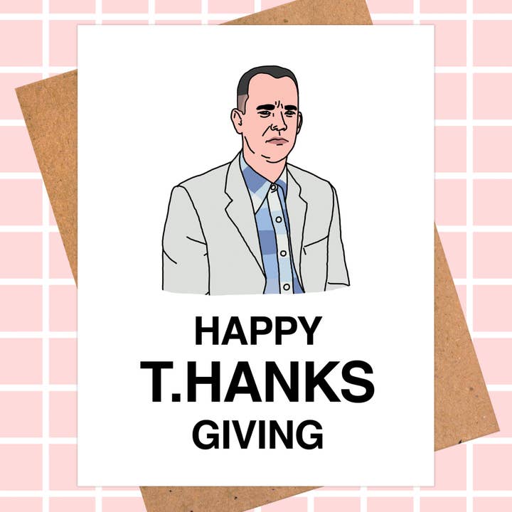 Tom Hanks Funny Thanksgiving Card | Pop Culture Card for wholesale by Pop Hot Cards