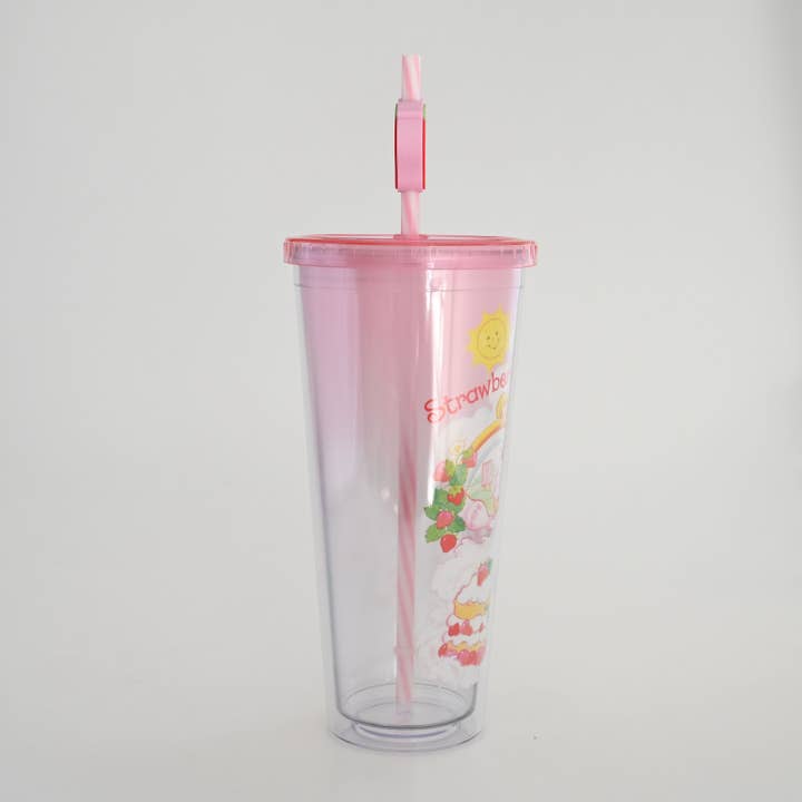 Silver Buffalo - Wholesale Drinking Glass/Cup - Strawberry Shortcake Sweet Dreams 24oz Cold Cup w/ Lid