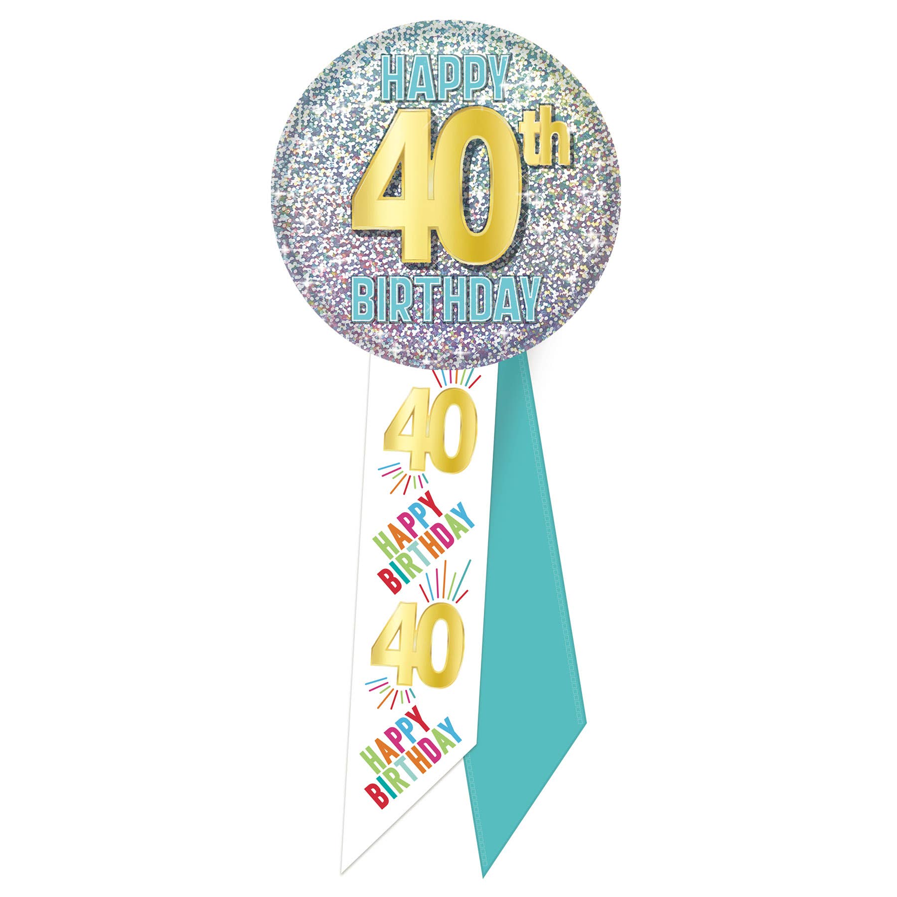 Beistle - Wholesale Party Sign/Banner - 40th Birthday Rosette0