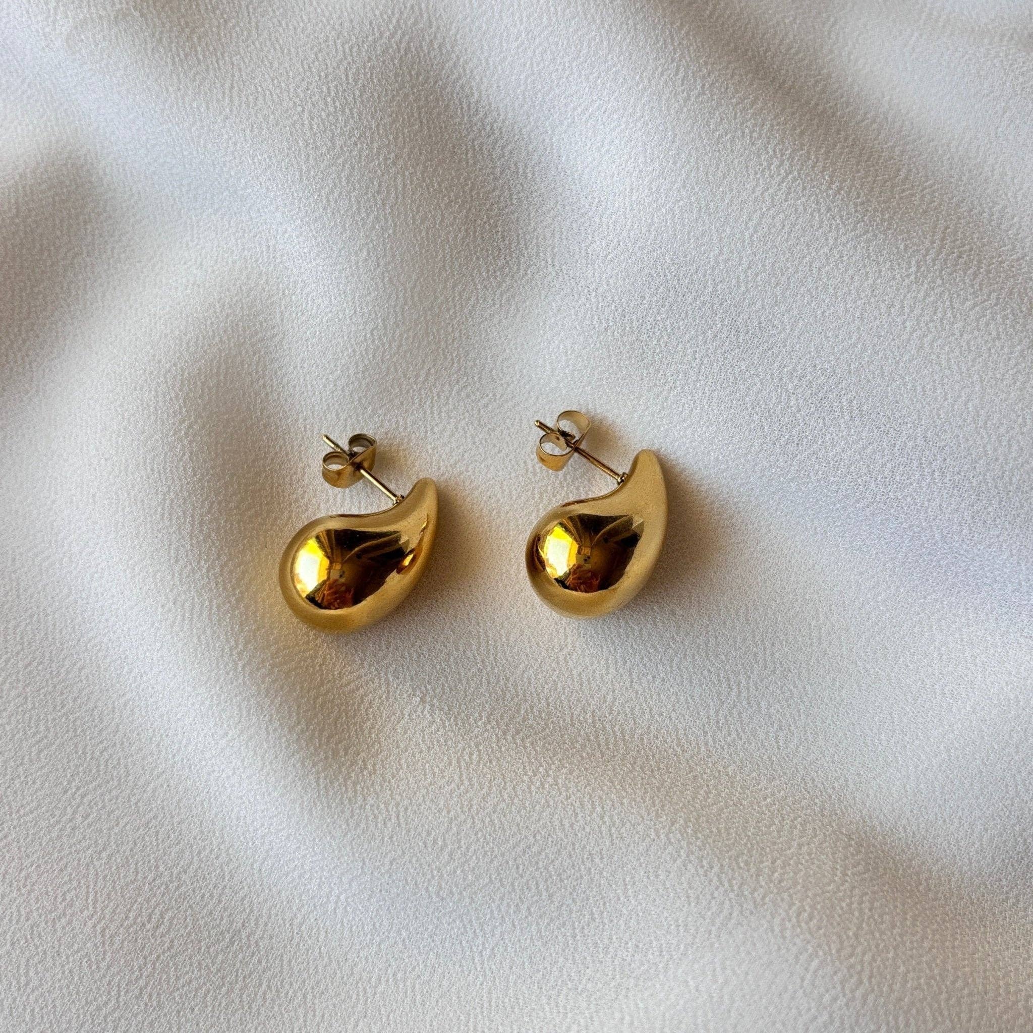 DUESTELLE ITALIA - Wholesale Hoop Earrings - Goccia Bold - Gold Earrings0