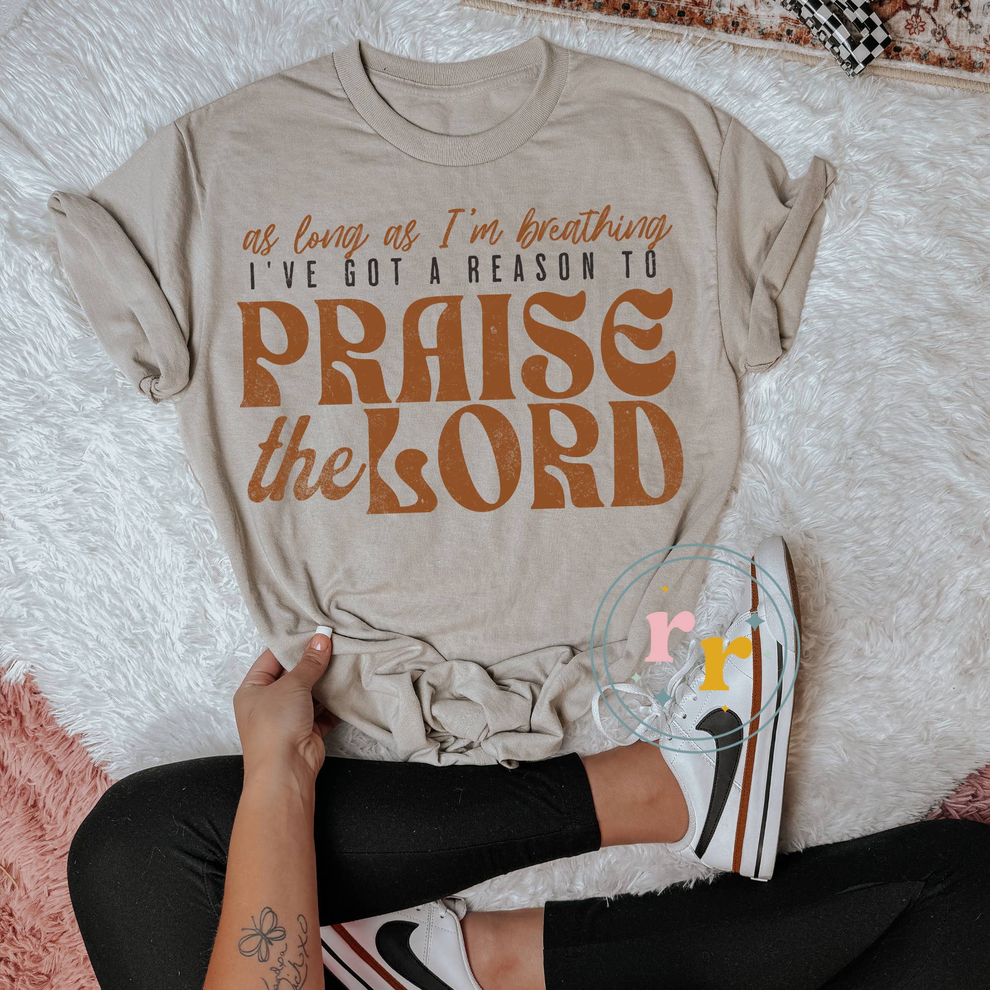 Rebellious Rose LLC - Wholesale Screen Printed T-Shirt - Women's - Praise The Lord Graphic T-shirt