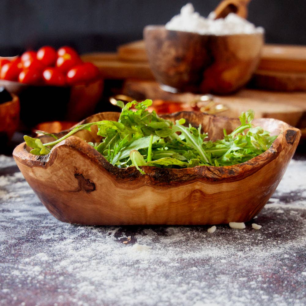 Vesper & Vine - Wholesale Decorative Plate/Dish/Bowl - Medium Rustic Olive Wood Dish5