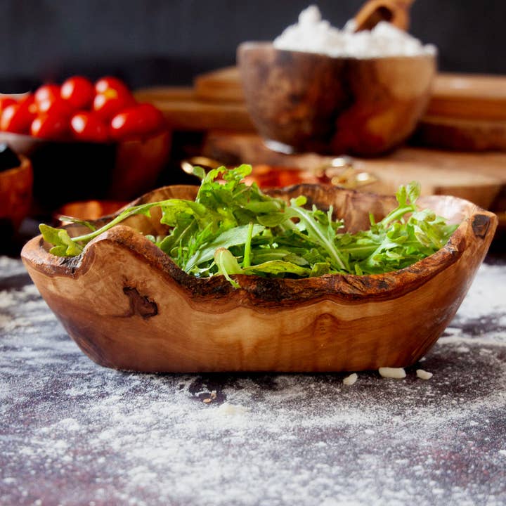 Vesper & Vine - Wholesale Decorative Plate/Dish/Bowl - Medium Rustic Olive Wood Dish5