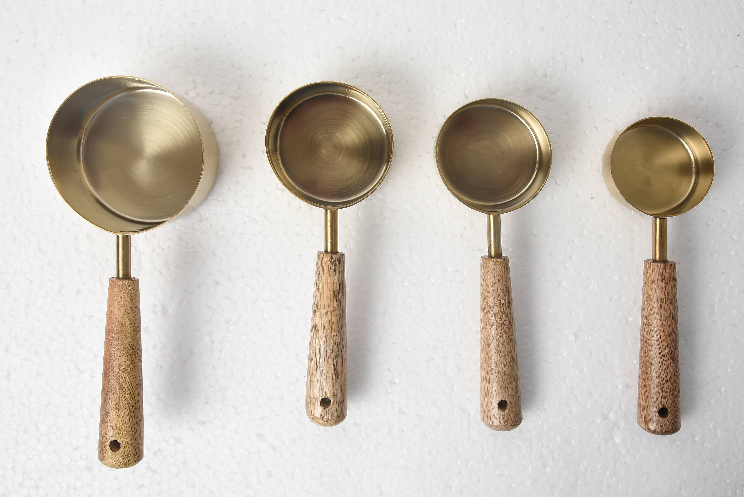 Rich Home Linens - Wholesale Measuring cup - Set of Four Measuring Cups - Brass Coated -Gifts3